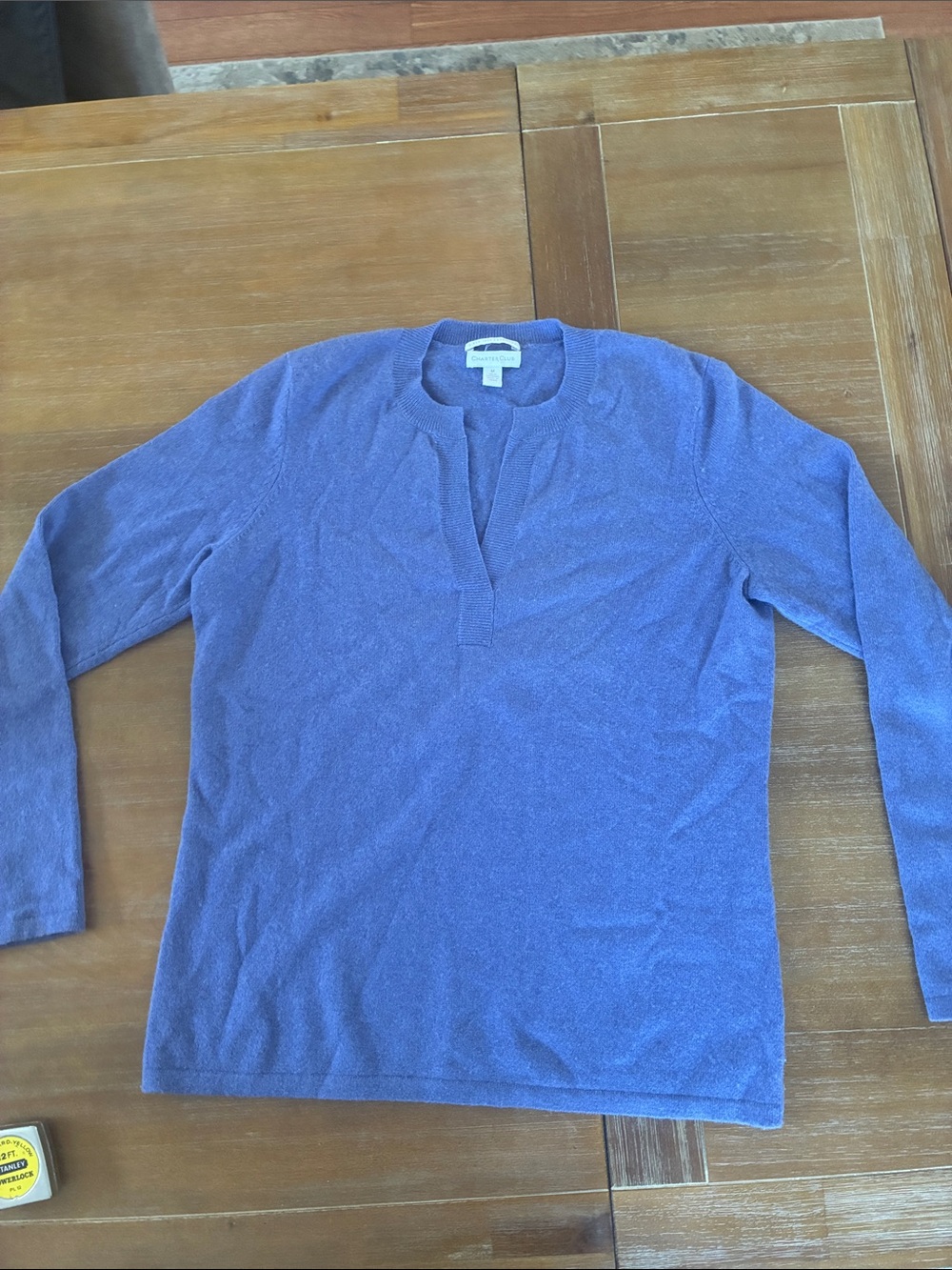 Charter Club Lavender Cashmere Crewneck Sweater